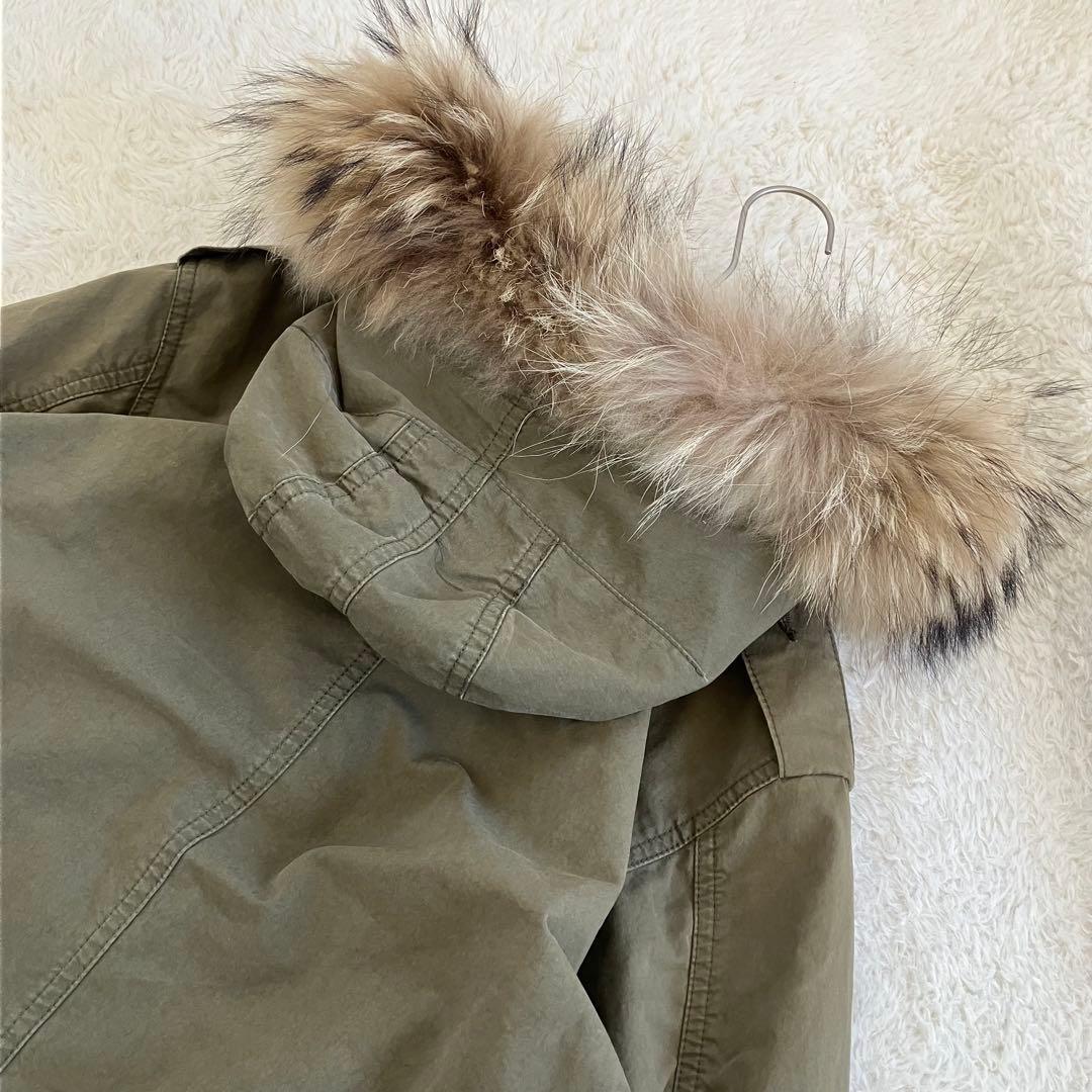 完売品 SASQUATCHfabrix. 裏地ブリーチ加工 モッズコート S