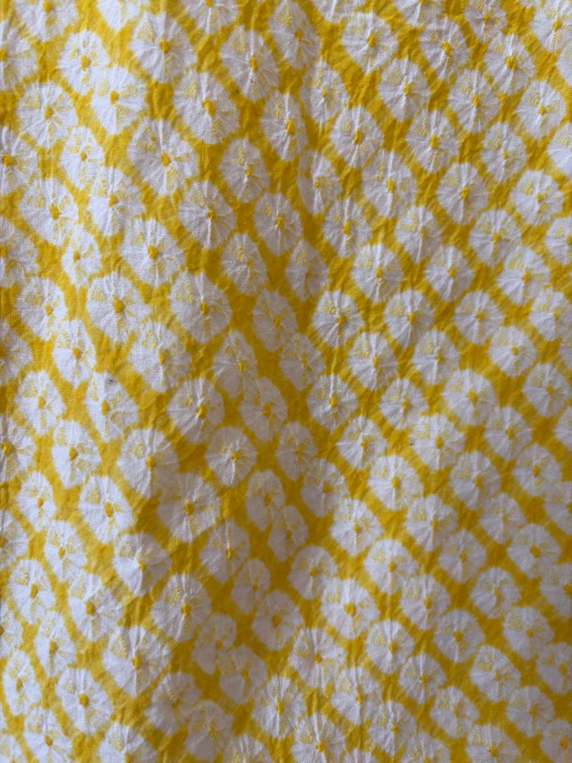 有松絞り　黄色　レア色　身丈153㎝