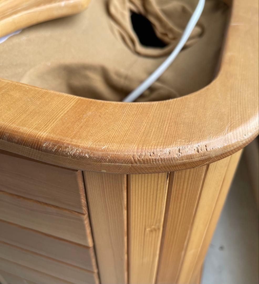 脚温器 ぽかぽか足湯 木製 足湯 温度調整付き