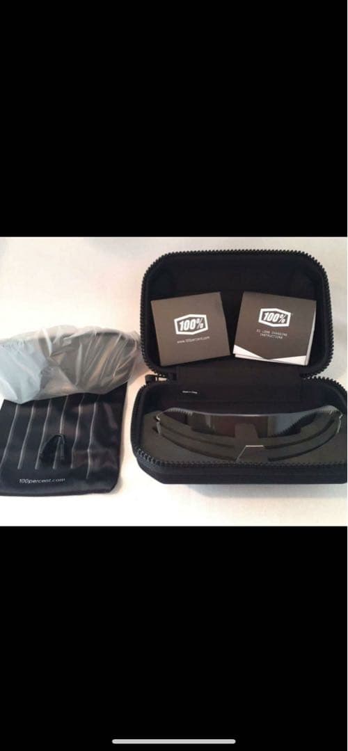 100% S2 ブラック スモークレンズ ワンハンドレッド サングラス早い者勝ち