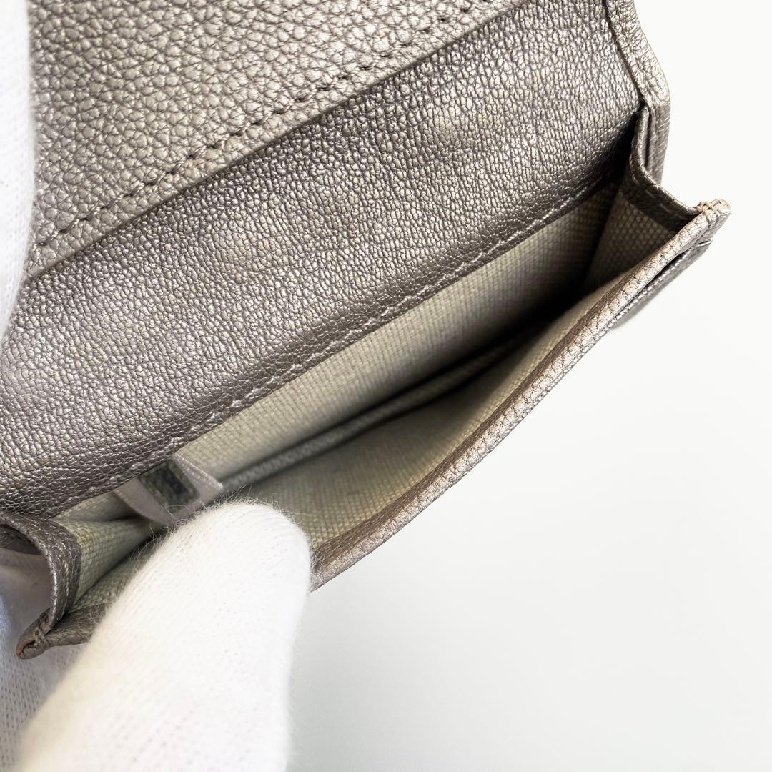 JIMMY CHOO 名刺入れ カードケース NELLO ライトカーキ