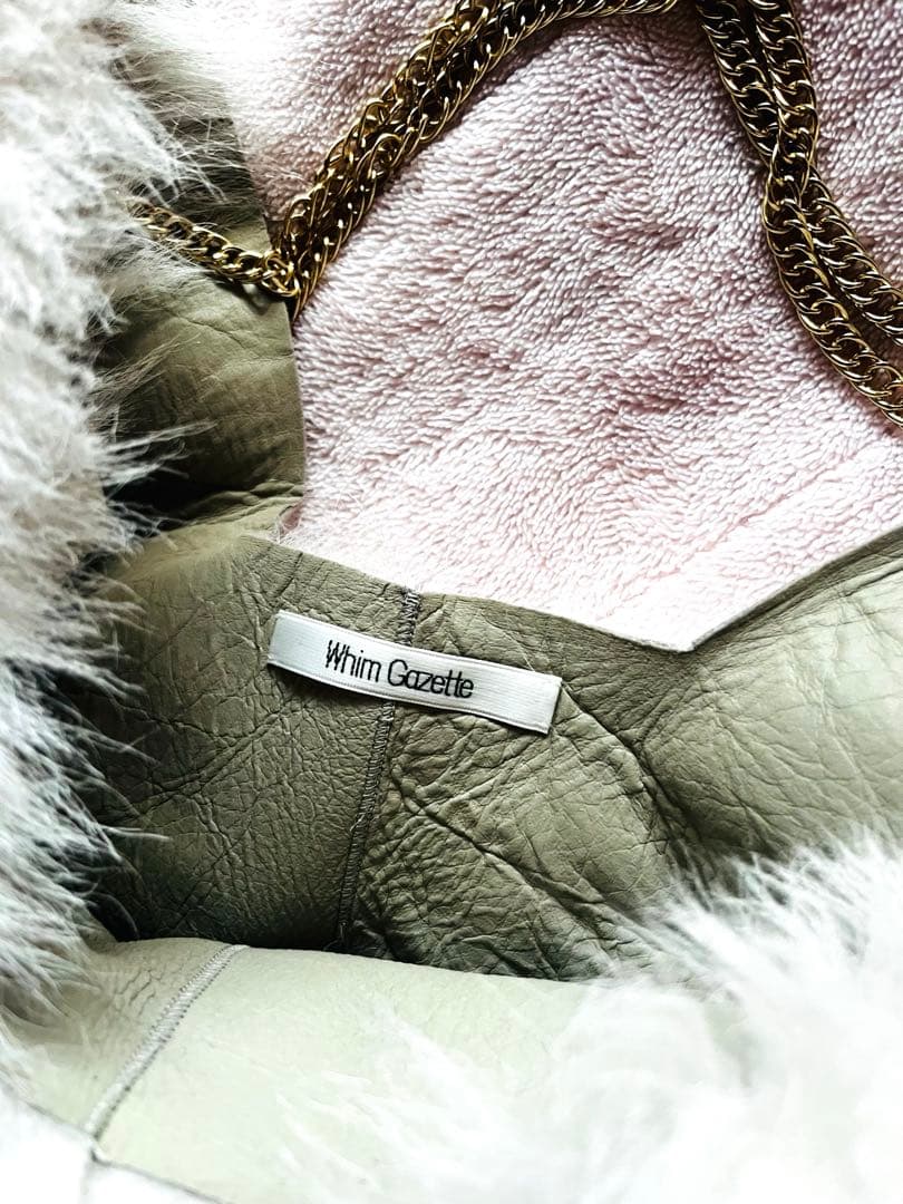 Whim Gazetto ムートンバッグ　2wayバッグ