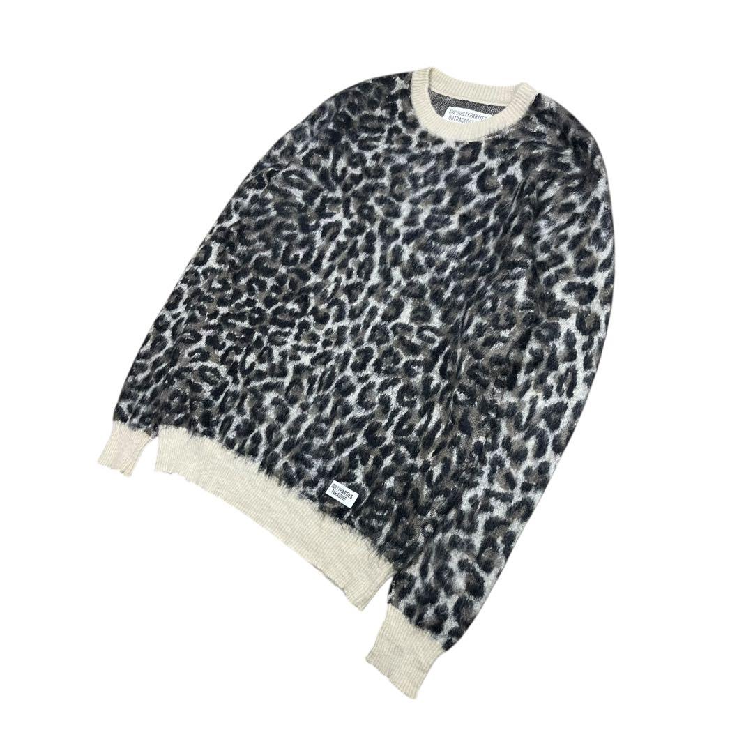 WACKO MARIA レオパード柄 モヘア ニット セーター 総柄 S