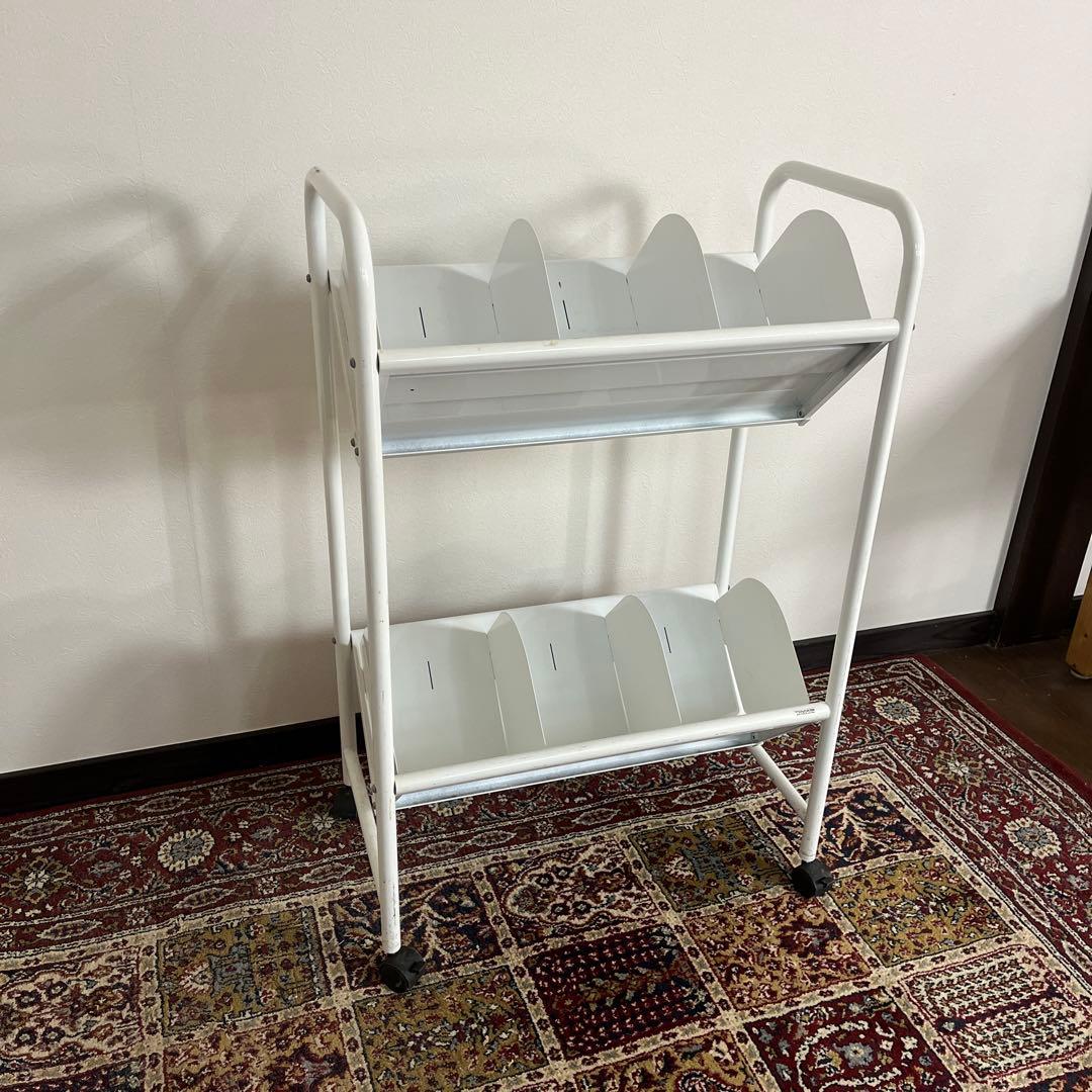 トヨダプロダクツ◼︎ファイルワゴン レコードラック レコード棚 キャスター付き