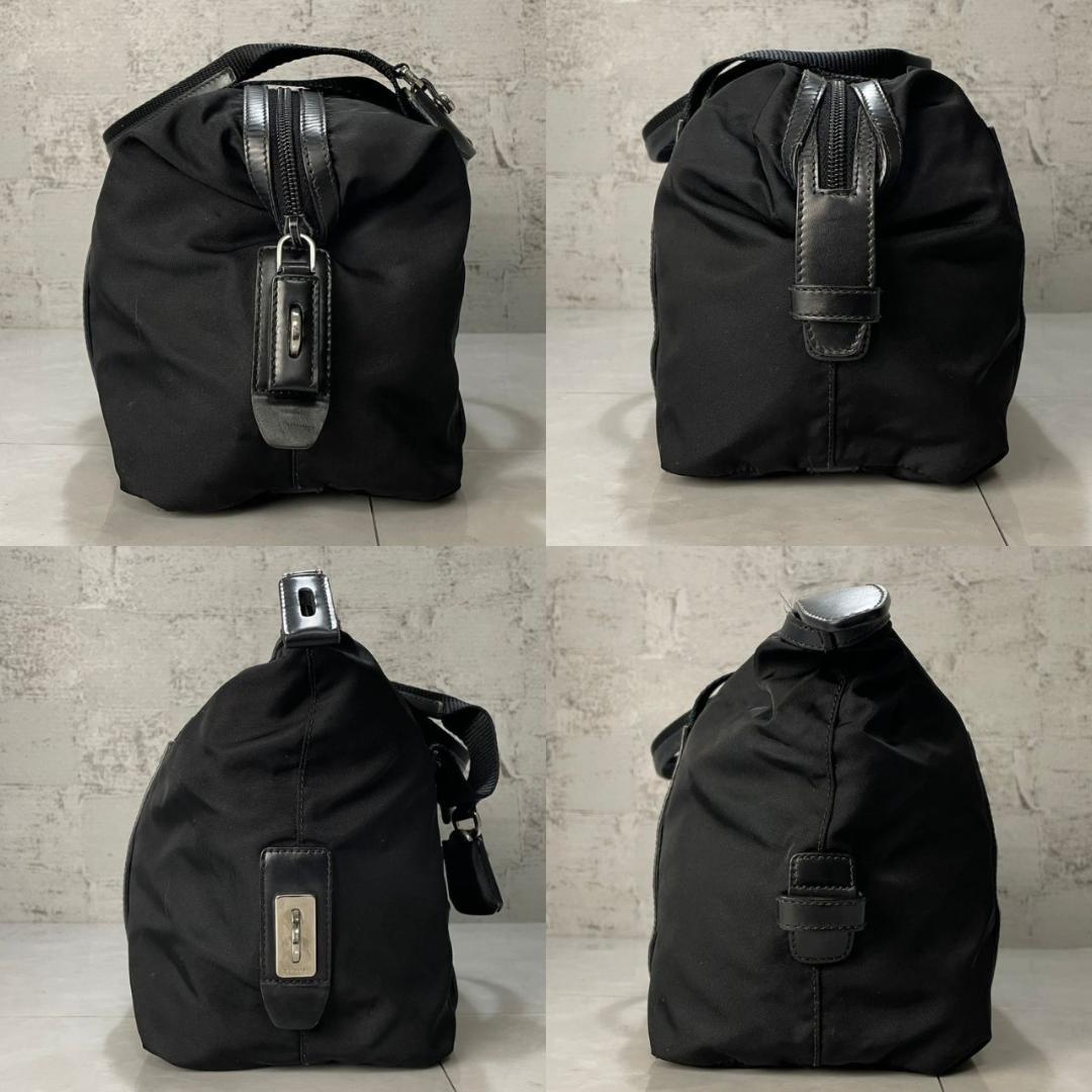 PRADA ハンドバッグ プラダ ミニボストンバッグ BR3697 黒 良品