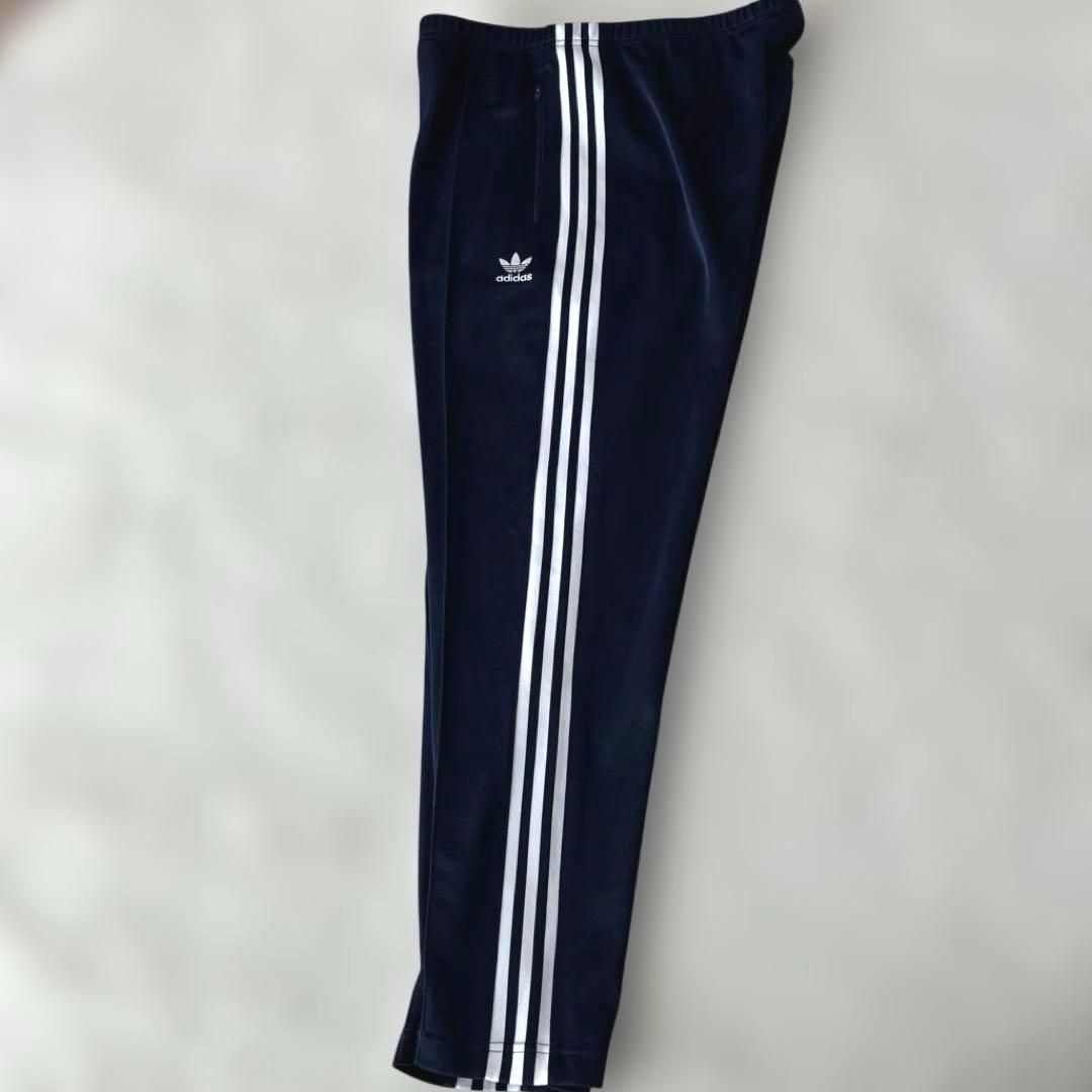✨新品 アディダス トラックパンツ ジャージ ネイビー ファイヤーバード 刺繍