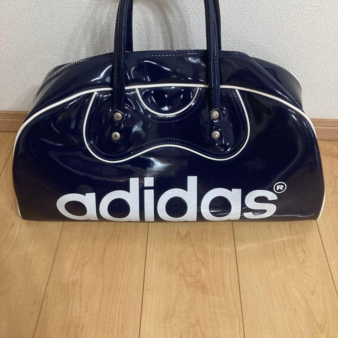 adidasエナメルボストンバッグ /ビンテージ