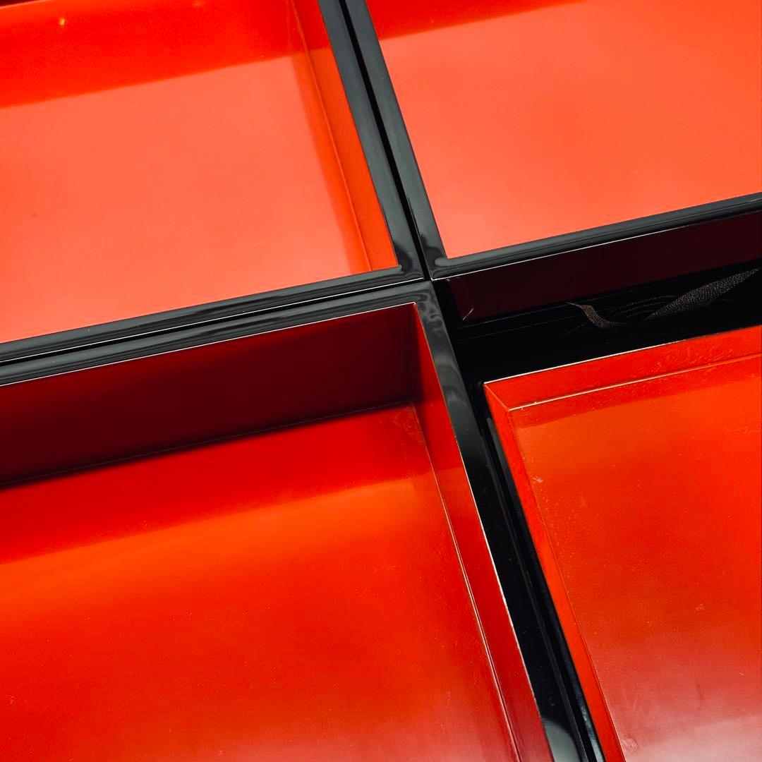 a352 送料無料 輪島塗 巨匠 三谷吾一作 千羽鶴 沈金 三段重 在銘 共箱