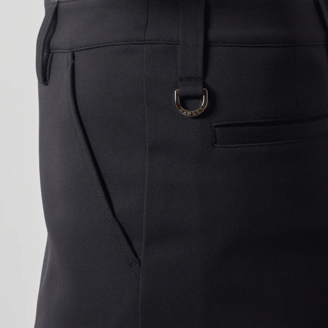 BANDL PIPING HEM SKIRT 黒/白