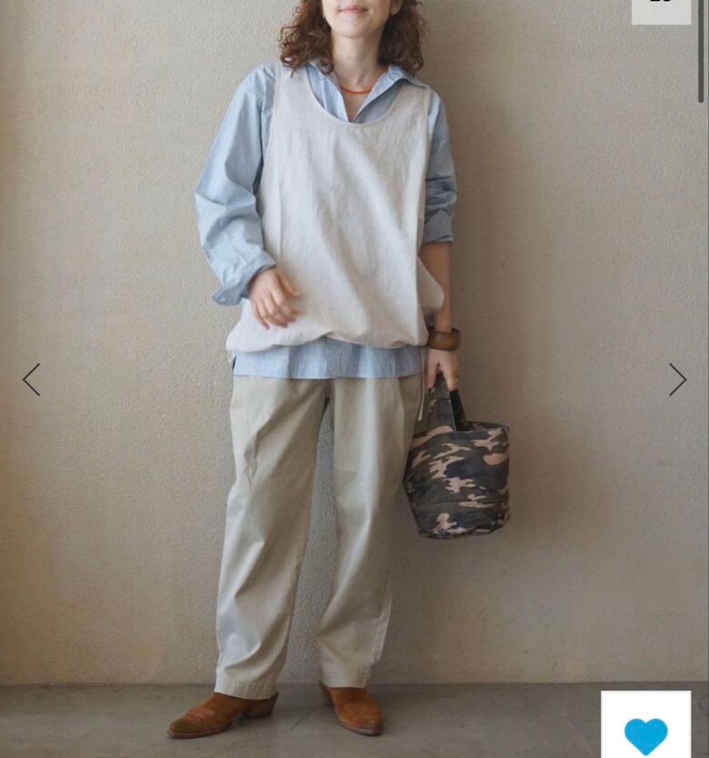 js luxe 25SS チノタックテーパードパンツ　L