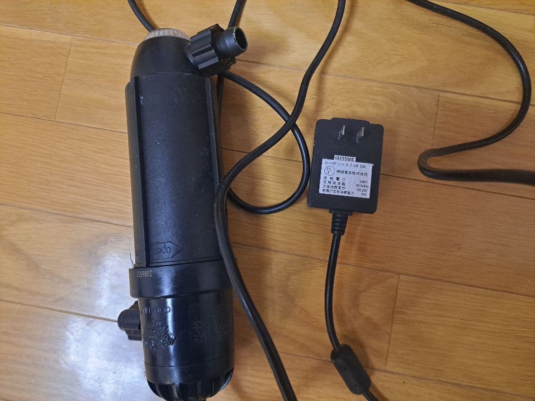 オーバーフロー水槽 透明ガラス LED照明付き 説明文要参照