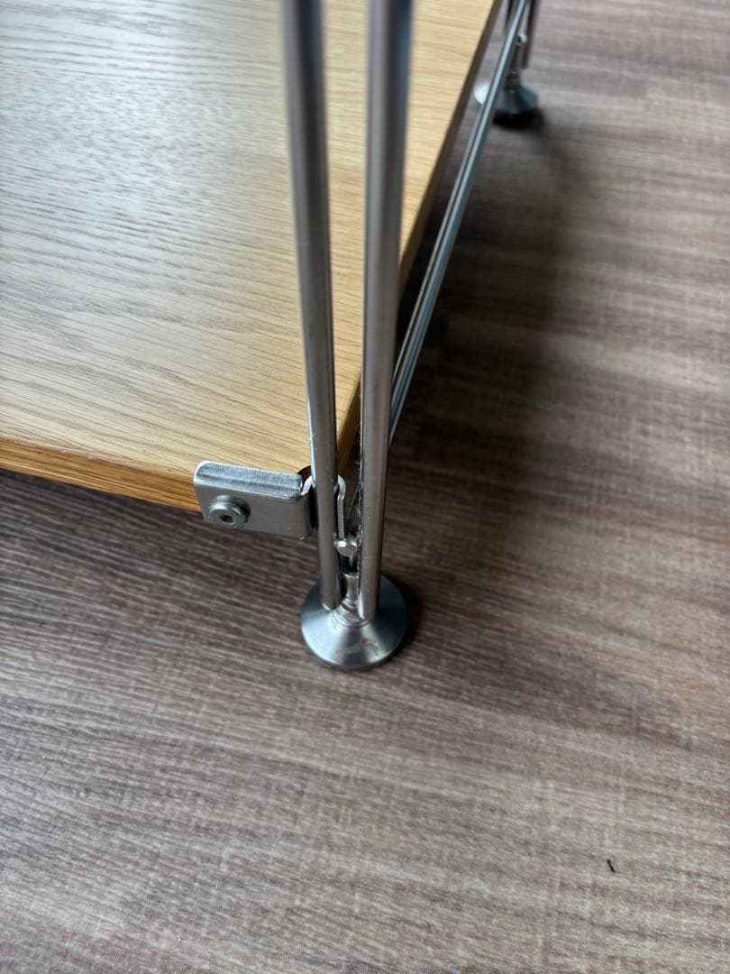 ステンレスユニットシェルフ オーク材棚セット 中 MUJI 無印良品