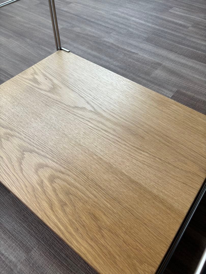 ステンレスユニットシェルフ オーク材棚セット 中 MUJI 無印良品