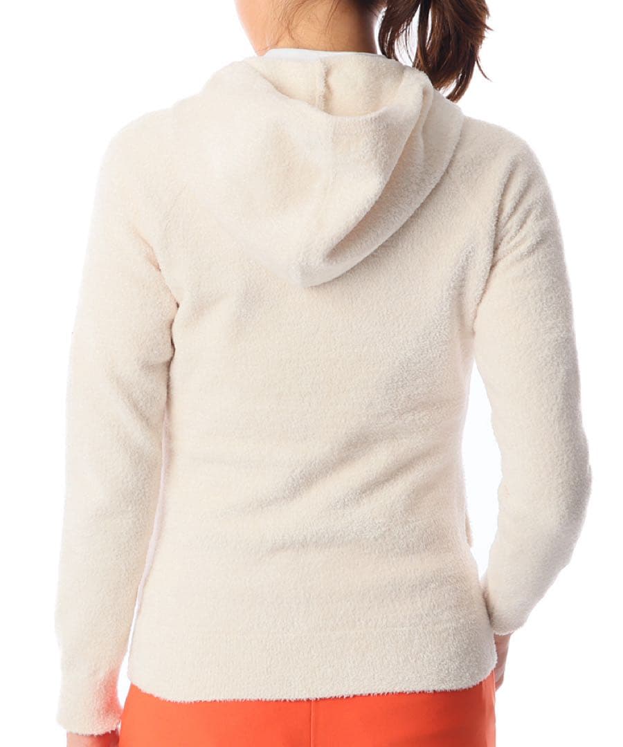 美品 DESCENTEGOLF デサントゴルフ ジップロゴ モールニットパーカー