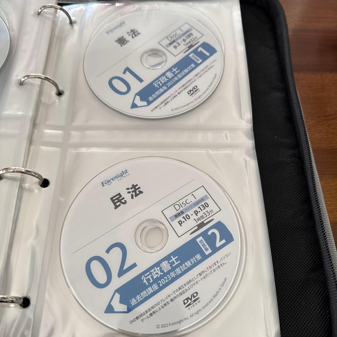 フォーサイト　行政書士講座　2023年度　DVD全46枚