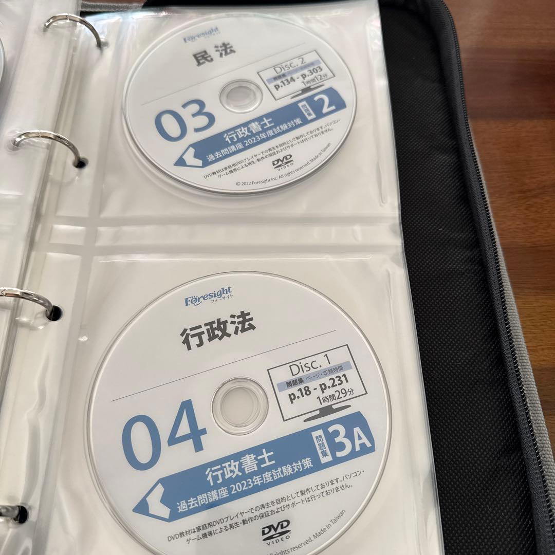 フォーサイト　行政書士講座　2023年度　DVD全46枚