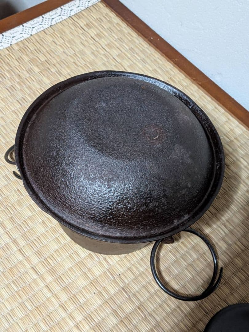 人間国宝 高橋敬典 富士釜松地紋 小釜 茶道具 刻印有