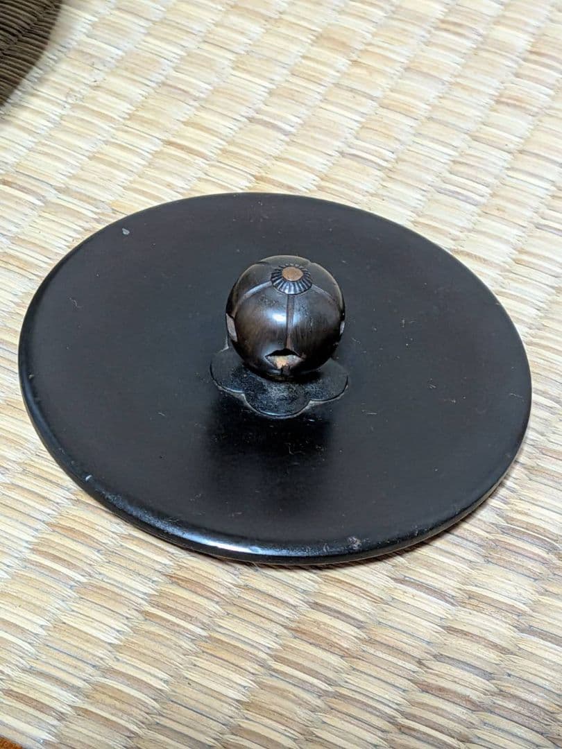 人間国宝 高橋敬典 富士釜松地紋 小釜 茶道具 刻印有