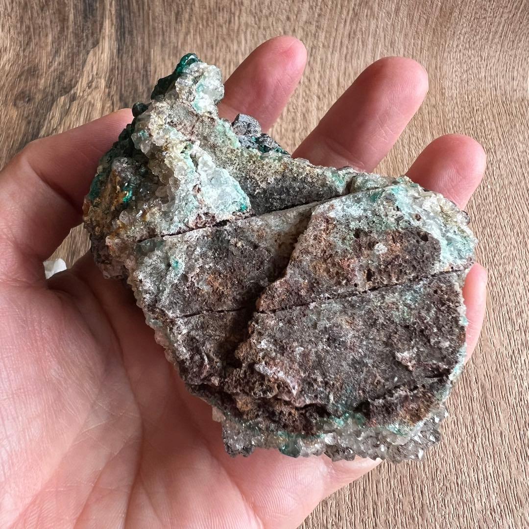 サービス品 ダイオプテーズ 水晶 共生 鉱物 標本 原石