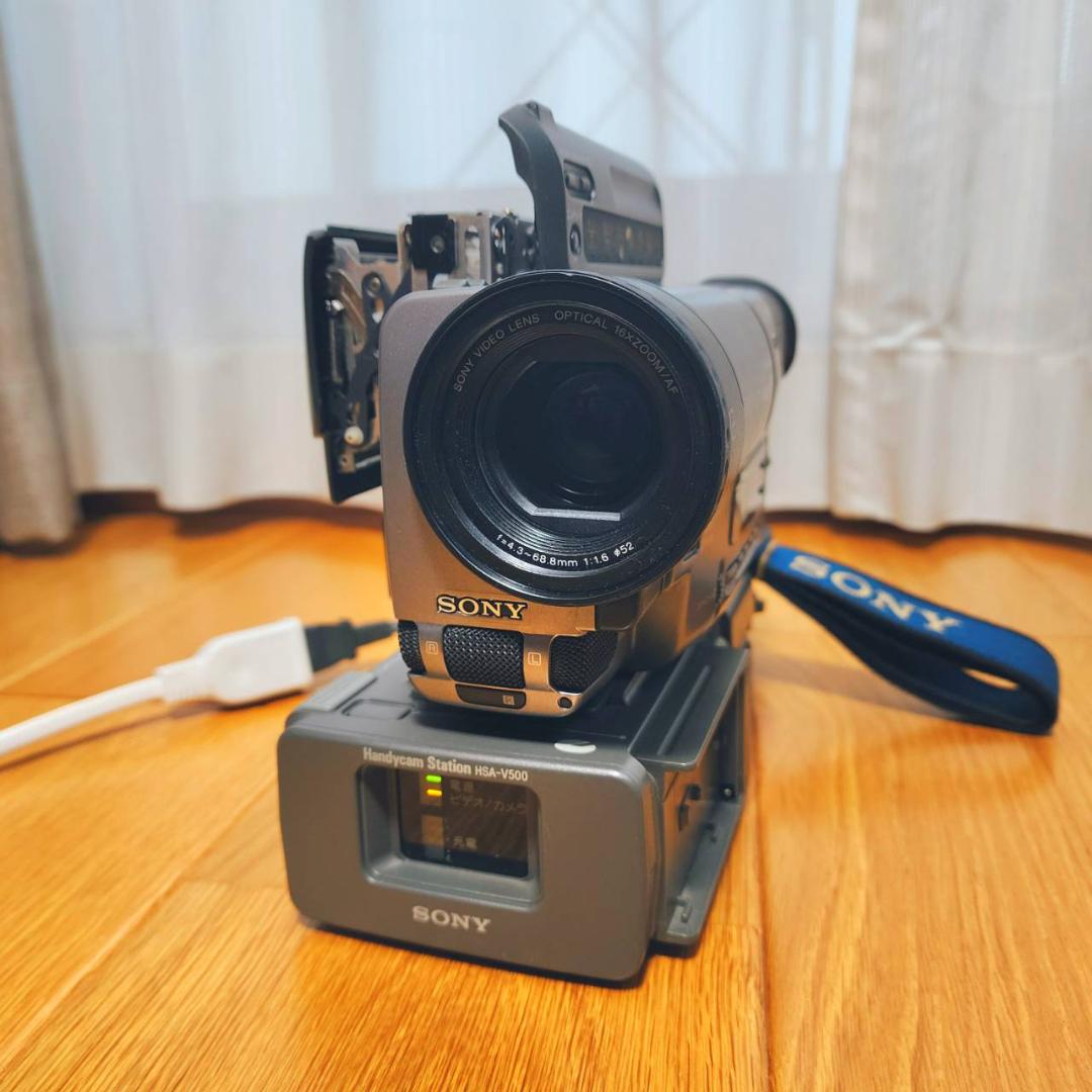 【動作確認済】SONY 高画質 Hi8 ビデオカメラ CCD-TR3000 一式