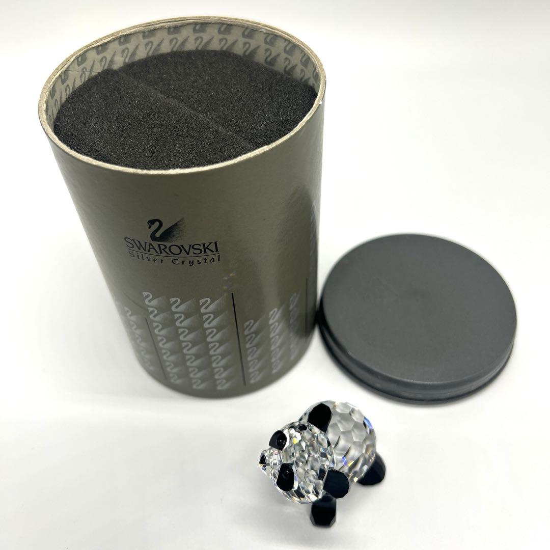 『（B）スワロフスキー　SWAROVSKI クリスタルアニマル／パンダ×2点』