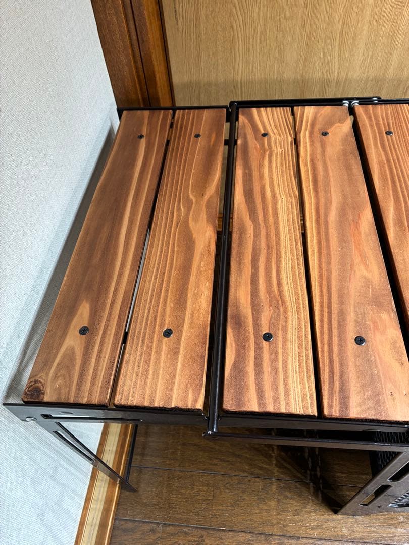 Lサイズ　ネイチャートーンズ　サイドアップボックス&テーブル キャンプ　焚き火