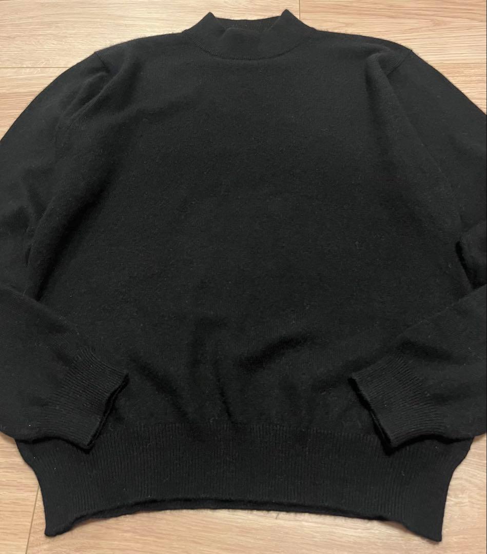 カシミヤ Pringle プリングル 黒 ブラック ニット 38 古着
