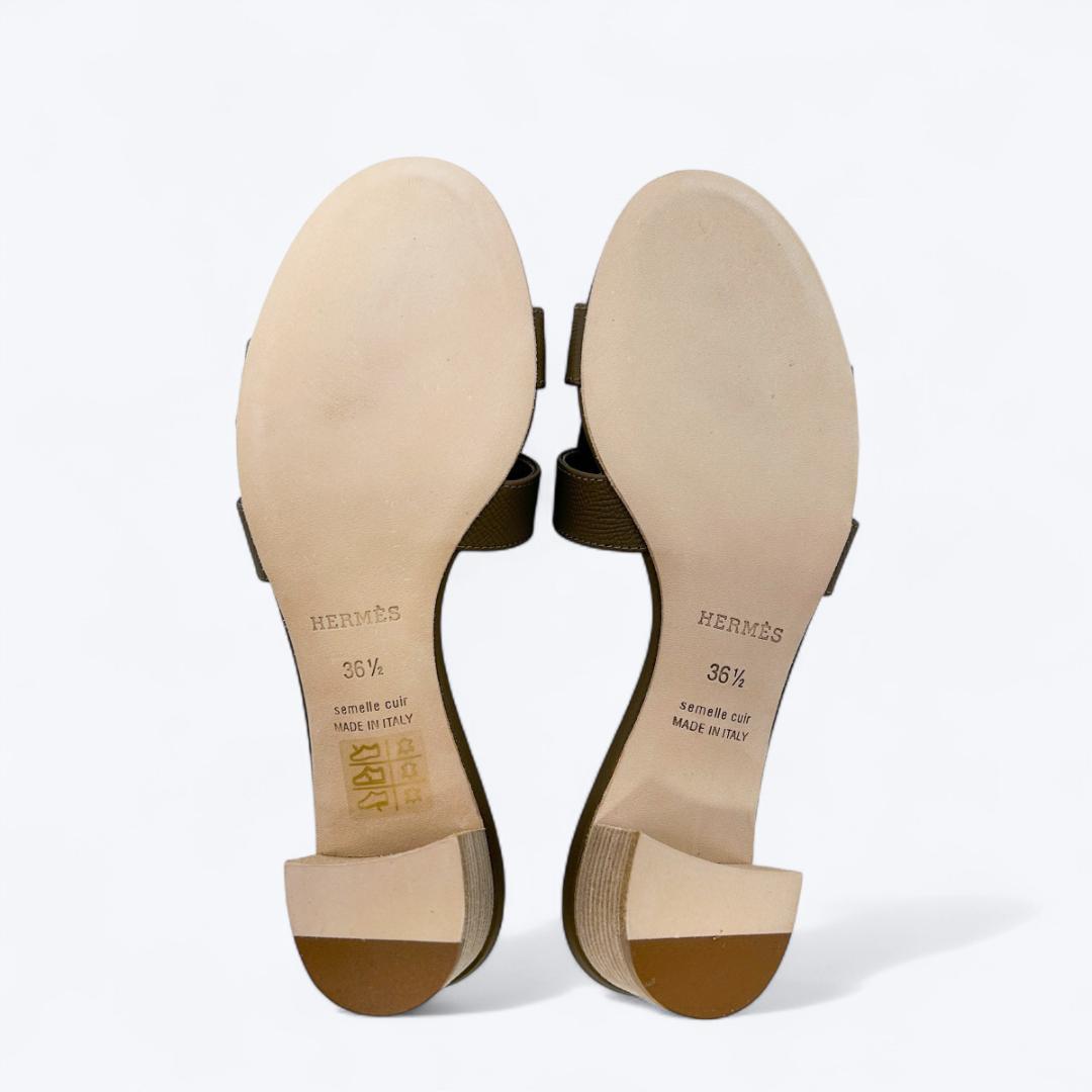 ❣️HERMES❣️ オアジス 36.5/23.5cm ミュール エトゥープ