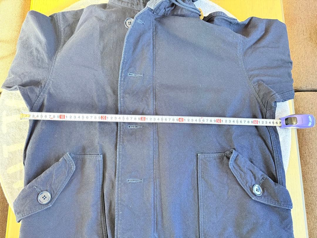 ネイビー フード付きモッズコートMOMOTAROJEANS桃太郎ジーンズコート