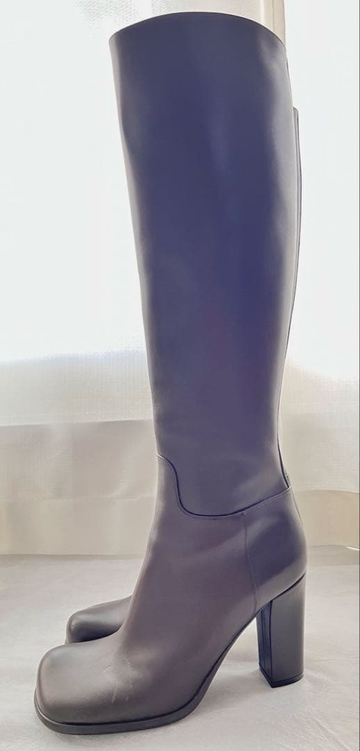 Bottega Veneta ロングブーツ ダークブラウン size:38.5