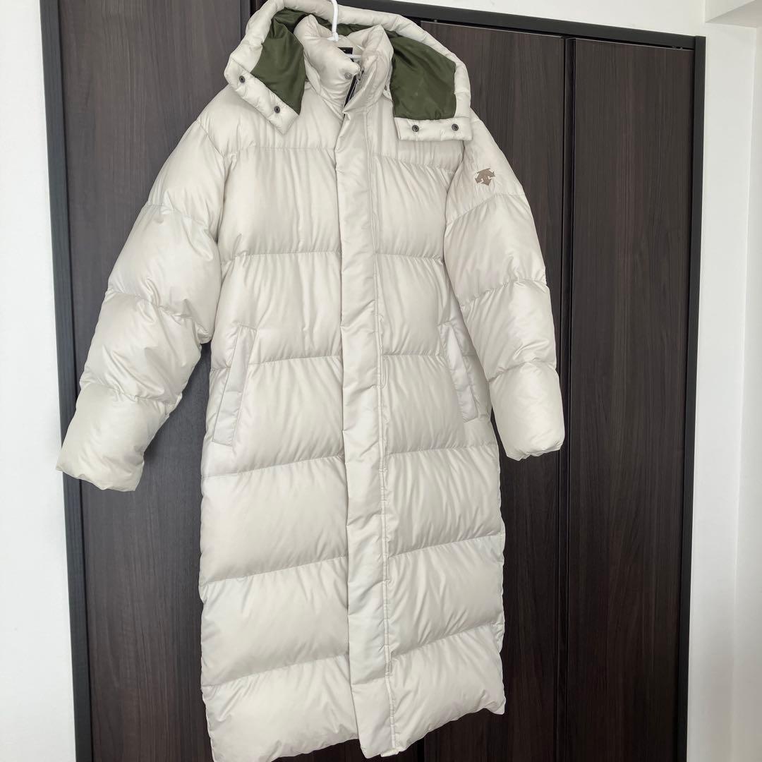 エレメントキャット ホワイトロングダウンジャケット