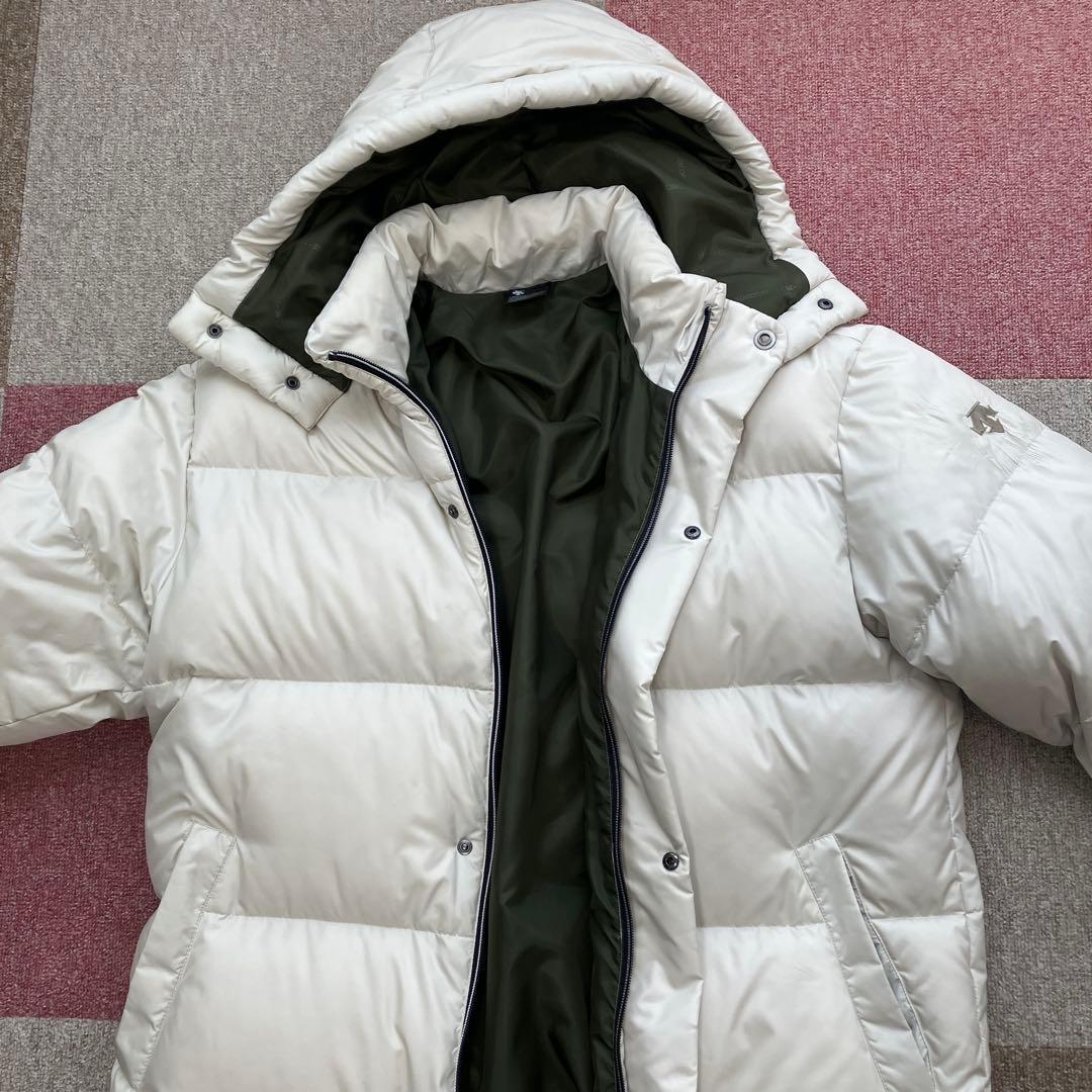エレメントキャット ホワイトロングダウンジャケット