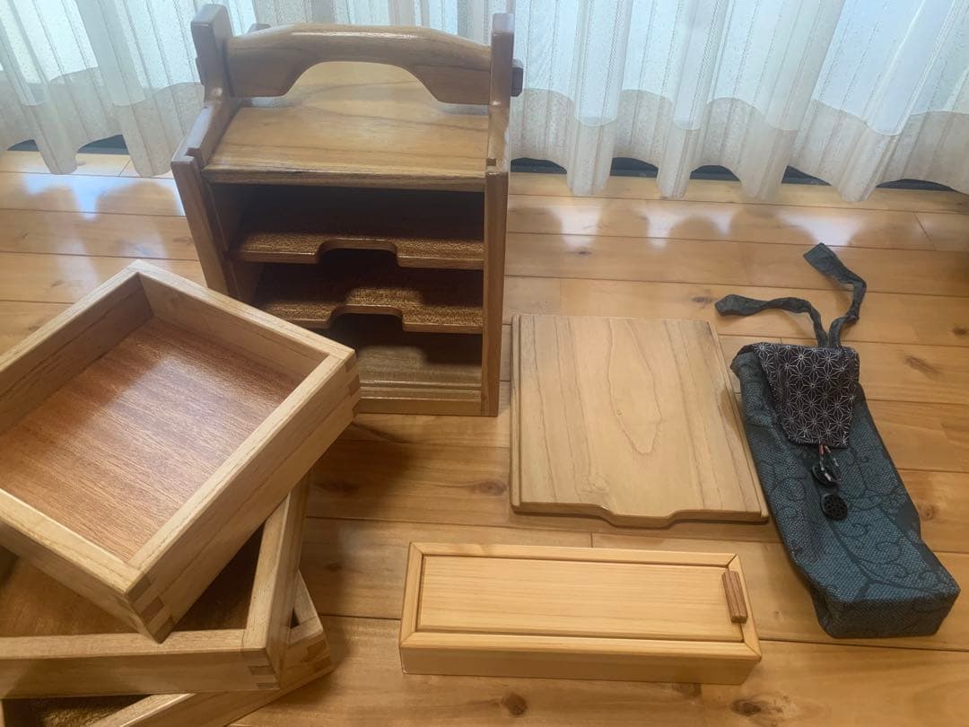 ✨桐✨オカモチ、お針箱、小物収納箱＊箸箱付【MUKU】職人作品一点物