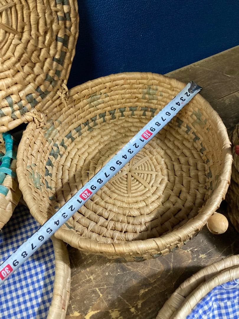 A 籠バスケット　ラタン　レトロ　ヴィンテージ　アンティーク調　靴　小物入れ