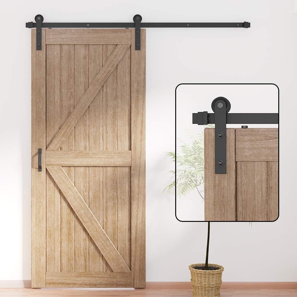 ＤＩＹ 122ｍ 吊り引き戸レール 4 FT バーンドア金具 引き扉