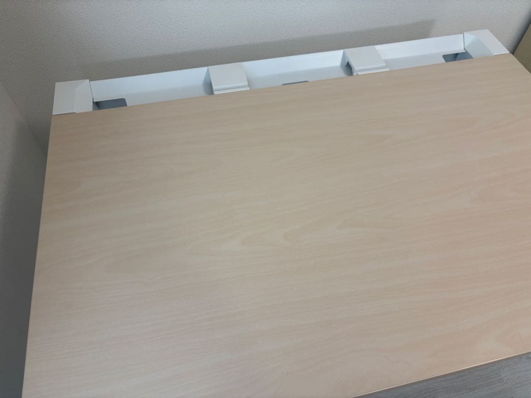 コクヨ　デスク 在宅　テレワーク　ホワイト×ナチュラル