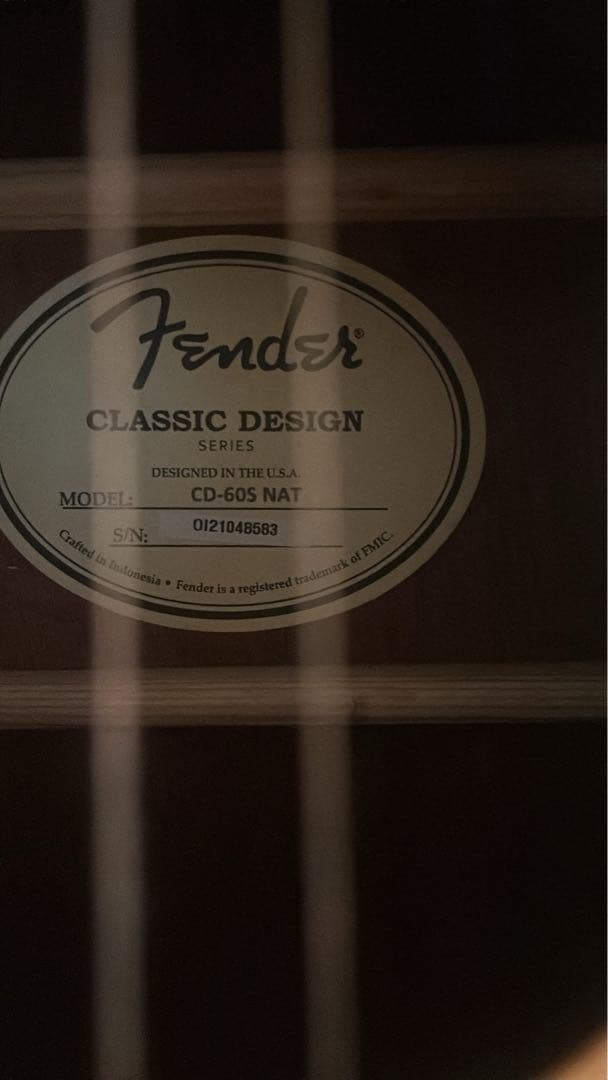 Fender CD-60S NAT アコースティックギター