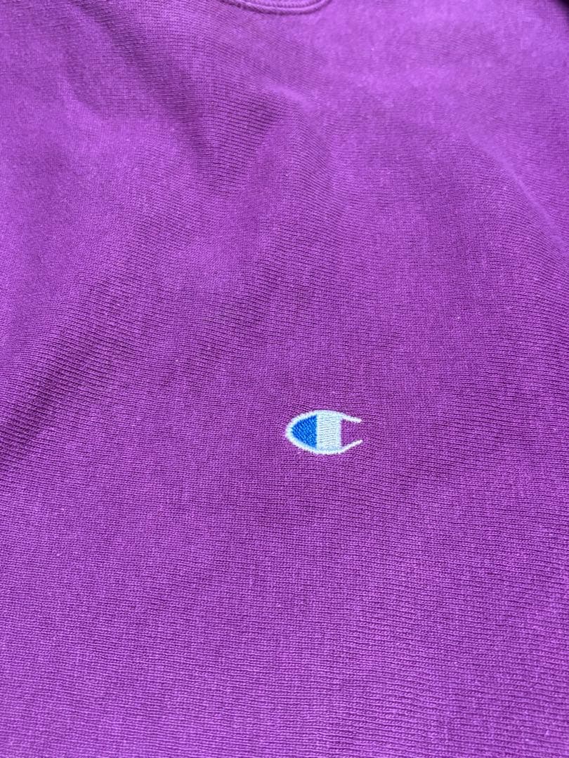 チャンピオン リバースウィーブ 90s 青目 パープル　USA製　ヴィンテージ