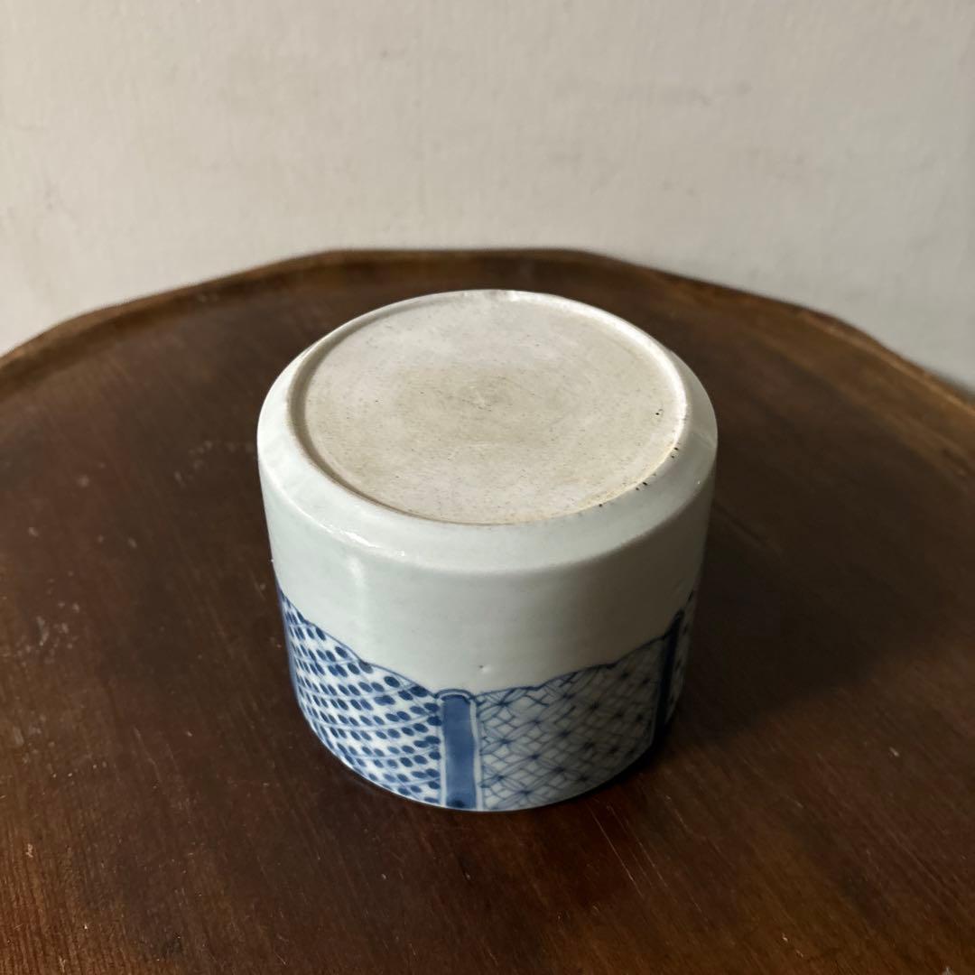 古伊万里染付　火入　江戸時代.明治　骨董品　アンティーク　古道具　白磁　検:李朝