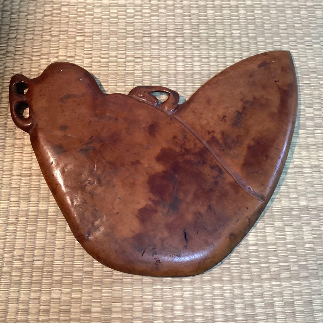 煎茶葉盆　②　　煎茶道松材葉盆