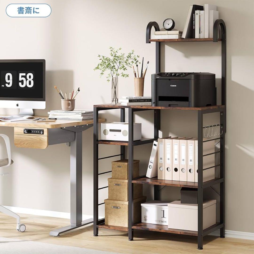 レンジラック キッチンラック レンジ台 食器棚 頑丈 高耐荷設計