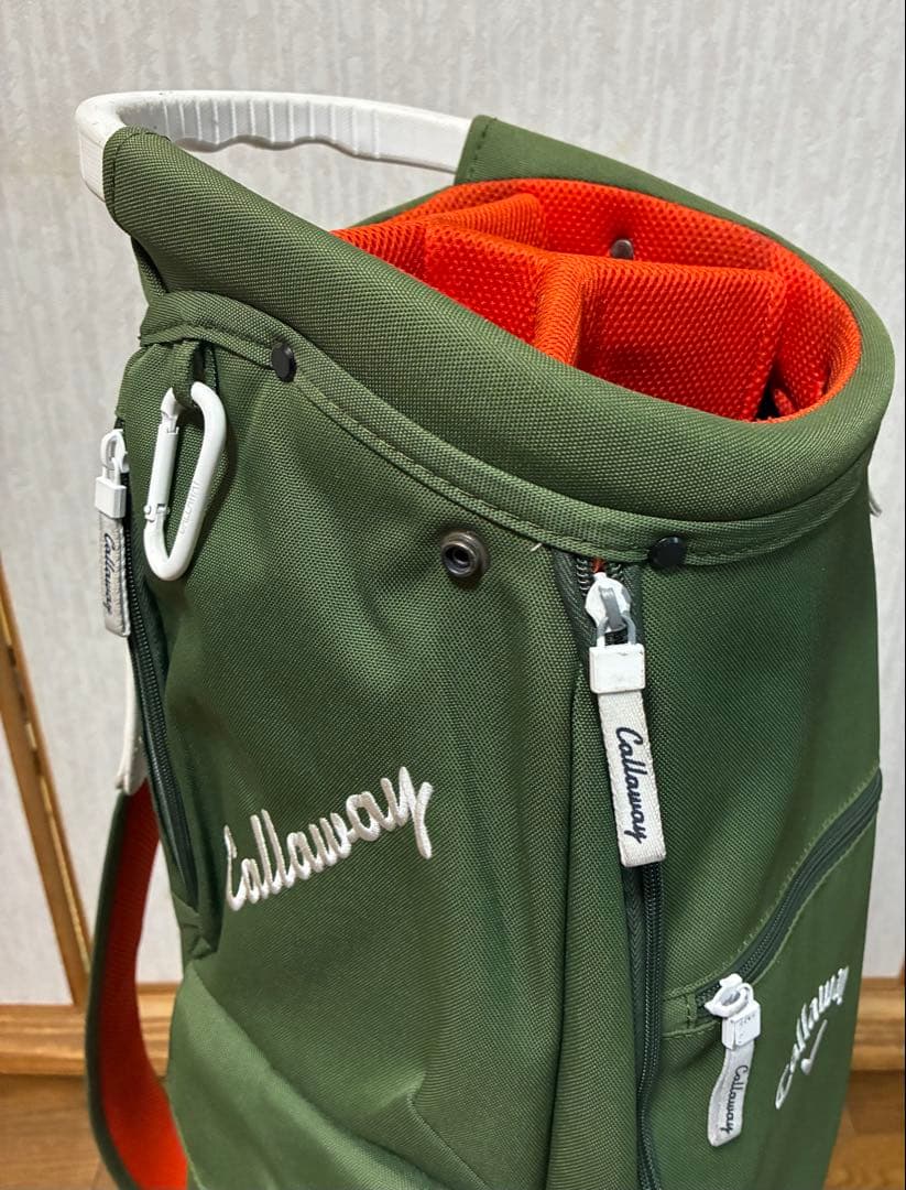 【美品処分】Callaway キャディバッグ オリーブグリーン