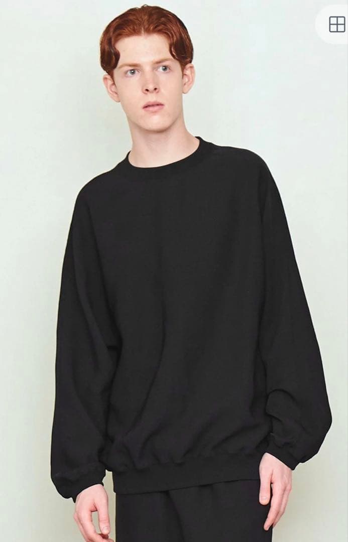 UNITED ARROWS & SONS RIB CREW 黒