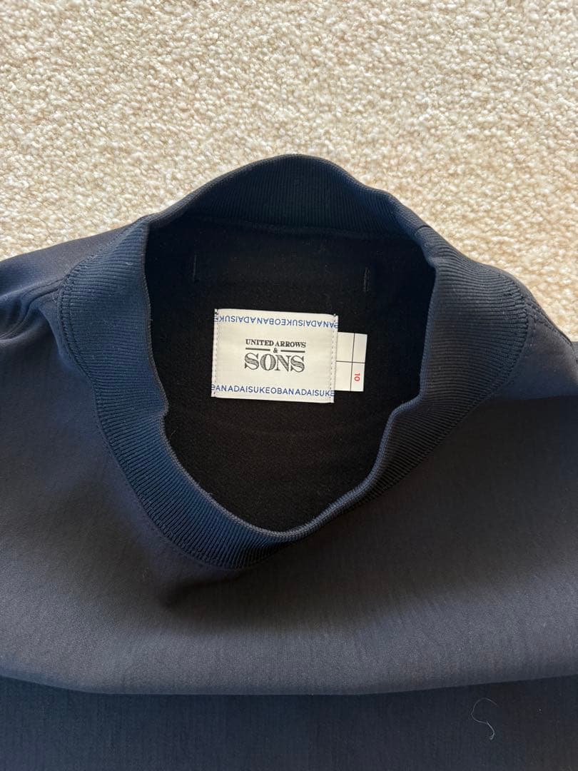 UNITED ARROWS & SONS RIB CREW 黒