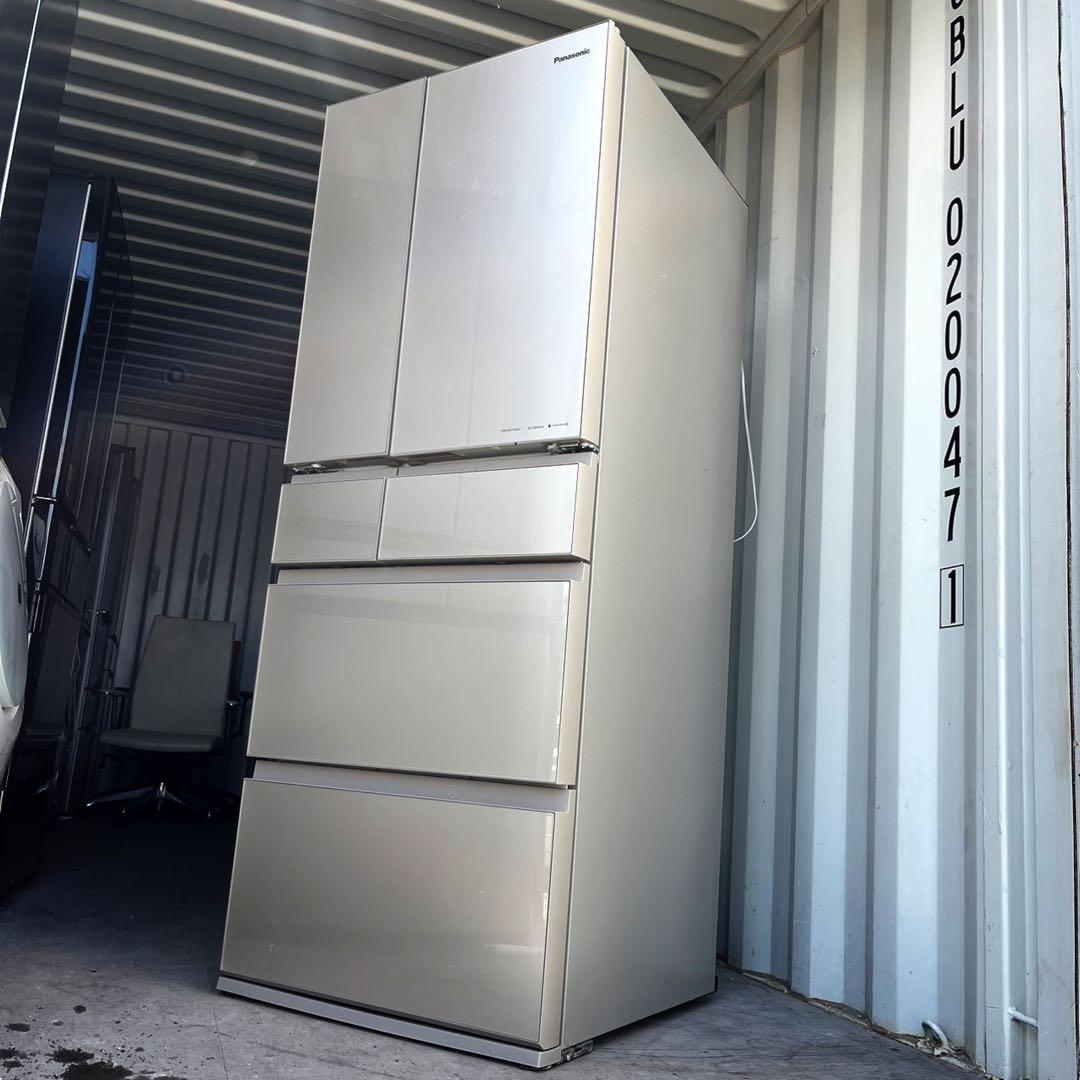 取付無料！パナソニック はやうま冷凍 高性能おしゃれゴールド6ドア冷蔵庫！洗濯機