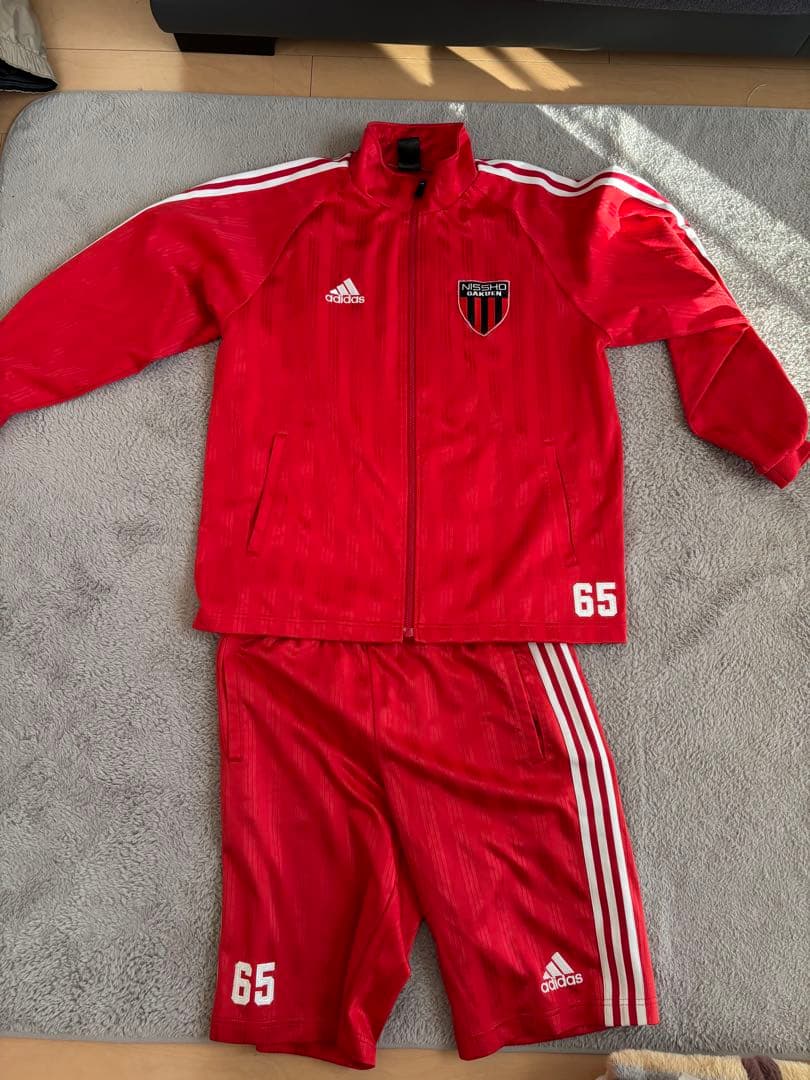 日章学園adidas レッド ジャージ 背番号65