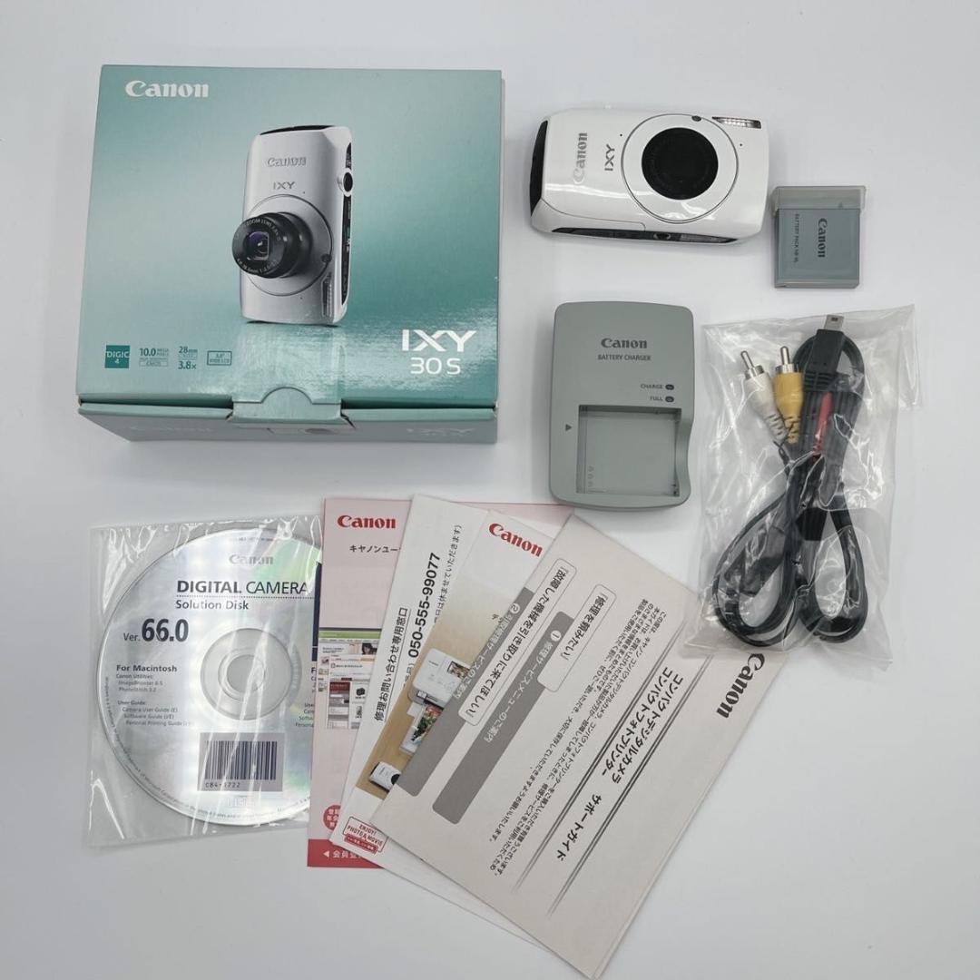 ✨希少極美品✨ Canon IXY30S デジタルカメラ　ホワイト　PC1473