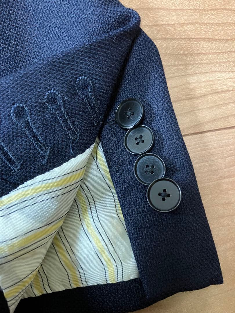 タイムセールEDIFICE ロロピアーナのSUPER130’Sネイビージャケット