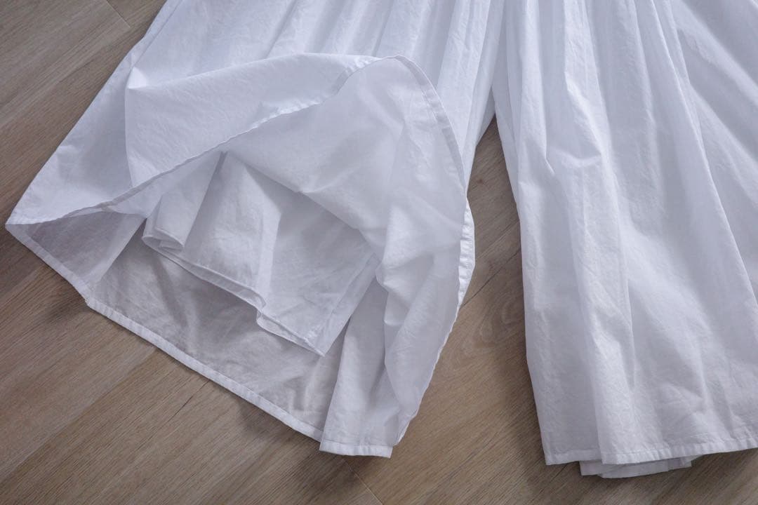 美品◇ francesca amam label ギャザーパンツ/ホワイト