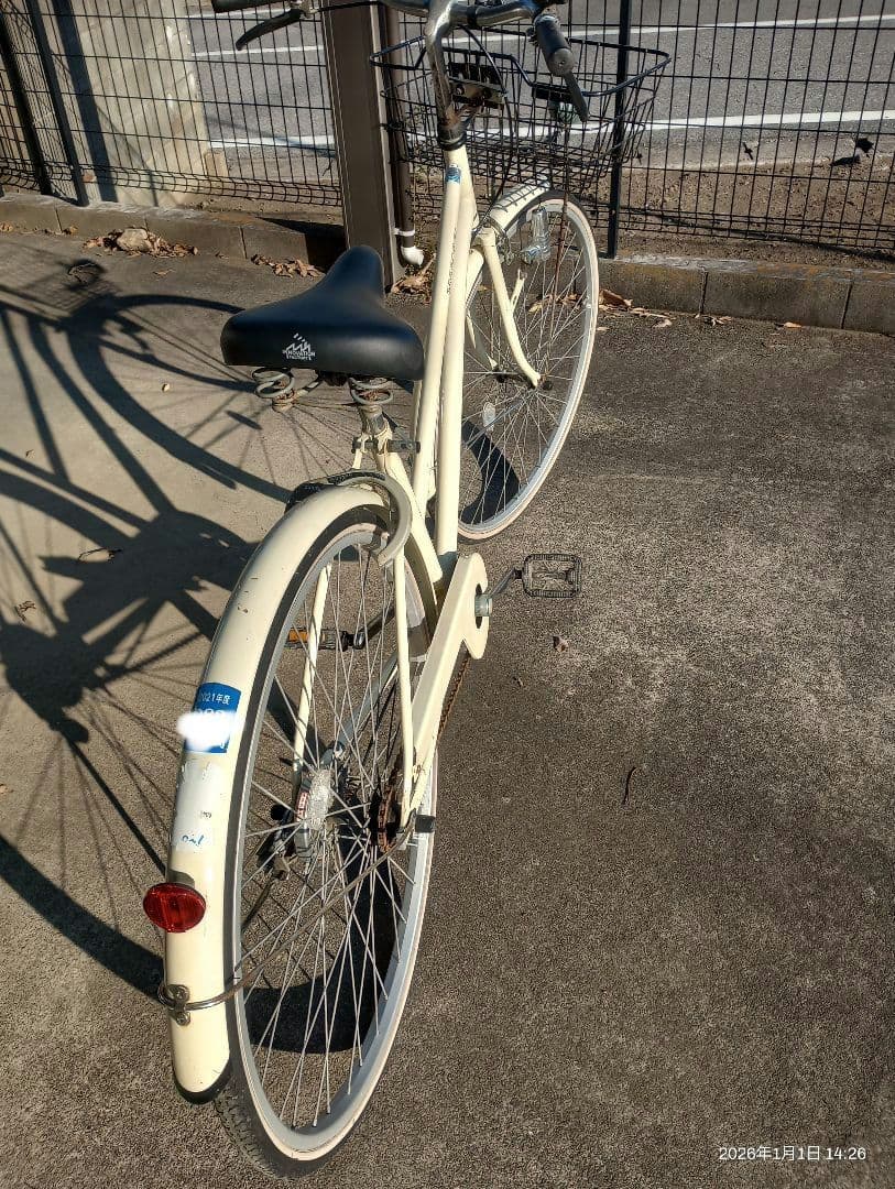 【引き渡し限定】asahi 27インチ自転車　ギア無し